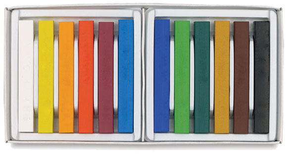 12 colors hardpastel