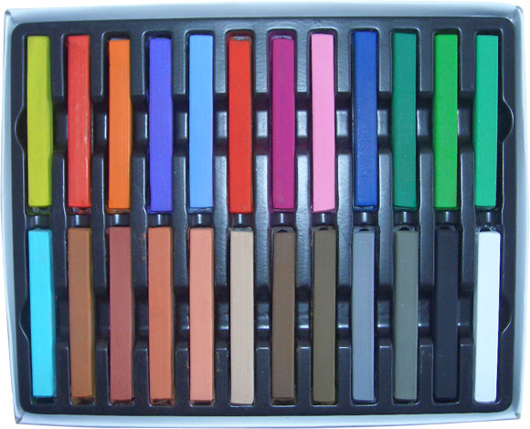 24 colors hardpastel